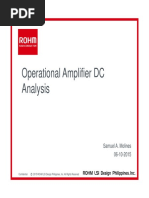 Operational Amplifier DC Analysis