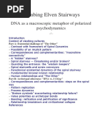 Climbing Elven Stairways DNA As A Macroscopic Metaphor of Polarized Psychodynamics