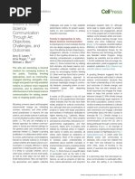 Science Communication Through Art: Objectives, Challenges, and Outcomes