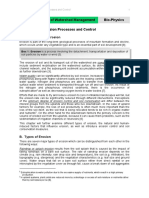 Module 1: Basics of Watershed Management Bio-Physics Chapter 1.2.6: Erosion Processes and Control