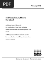 Mirneasy Serum/Plasma Handbook: Sample & Assay Technologies