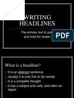 Writing Headlines