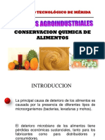 Conservación Química de Alimentos