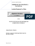 Banco de Ensayo de Motores de Combustión Interna Con FRENO de PRONY