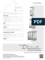 Traditional Reach Ins: Installation Manual