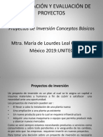 Proyectos de Inversión Conceptos Básicos