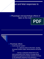 Maternal and Fetal Responses To Labor