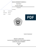 Physics Experiment Report (I) Basic Physics "Viscosity of Liquid"