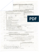 Form of Application For Duplicate Certificate