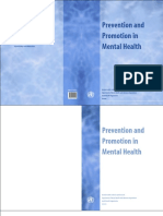 Promotion and Prevention Og Mental Health Care PDF