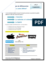 Cours La Stratégie de Différenciation LOrganisation Des Entreprises Par MR Labiad Zakaria