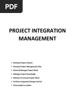 Project Integration Management