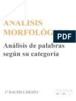 Análisis Morfológico 1ºBTO