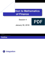 Introduction To Mathematics of Finance: Session 4