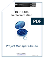 ISO 13485 Implementation: Project Manager's Guide