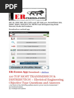 110 Top Most Transmission & DISTRIBUTION - Electrical Engineering Objective Type Questions and Answers