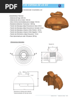 Aislador de Espiga de 15 KV
