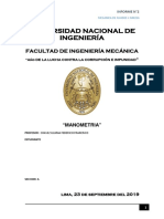 Informe Manometro