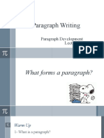 Lecture One/ Paragraph Writing General PDF