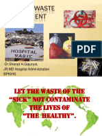 Hospital Waste Management: - DR - Sharad H.Gajuryal, JR, MD Hospital Administration Bpkihs