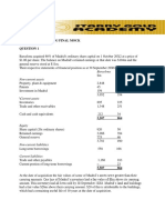 Financial Reporting Final Mock: Barcelona Madrid Non-Current Assets