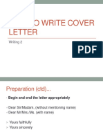 How To Write Cover Letter