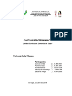 Trabajo de Costos Predeterminados PDF