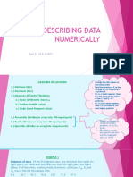 Describing Data Numerically