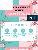 Lesson 2: ENERGY System: Monday Group