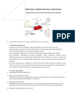 Mind Mapping Administrasi Tender Proyek Konstruksi