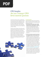 CFO Insights: Are You A Strategic CFO? Seven Essential Questions