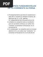 Principios Fundamentales de La Corriente Alterna