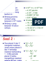 Latihan Soal Astronomi