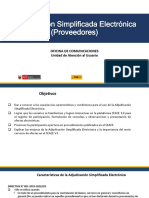 Adjudicación Simplificada Electrónica (Proveedores) : Oficina de Comunicaciones Unidad de Atención Al Usuario