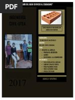 Informe de Ladrillos (Ingeniera Civil)