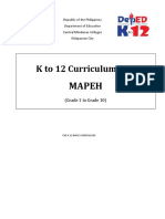 K To 12 Curriculum Guide: Mapeh