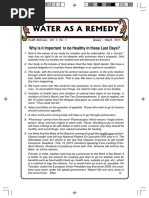 Water As A Remedy