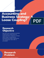 Strategic Management Accounting and Business Strategy - A Loose Coupling