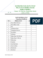 Daftar Peralatan