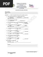 Home Visitation (Checklist)