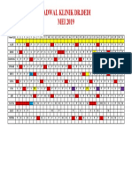 Jadwal Klinik DR - Dedi MEI 2019