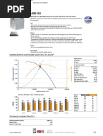 CJMD-1550-6T-F-400 IE3: Characteristic Curve and Acoustics at 1Kg/M