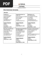 Odu Licensedvendors