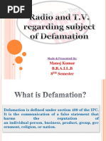 Defamation - Media Law