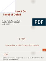 BIM - Lecture # 06 Level of Detail: Dr.-Ing. Abdur Rehman Nasir