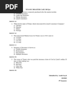 Titanic Disaster Case (MCQS)