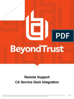 BeyondTrust CA SDM Integration