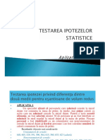 Aplicatii La Testarea Ipotezelor Statistice (Mod Compatibilitate)