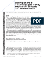 Molybdenite Polytypism and Its Implications For Processing and Recovery: A Geometallurgical-Based Case Study From Bingham Canyon Mine, Utah