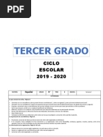 Planeacion Tercer Grado Septiembre